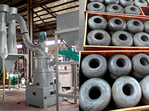A mining company in India need barite powder, purchased and established a ring-roller mill and class