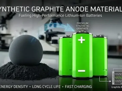 Anode en graphite synthétique